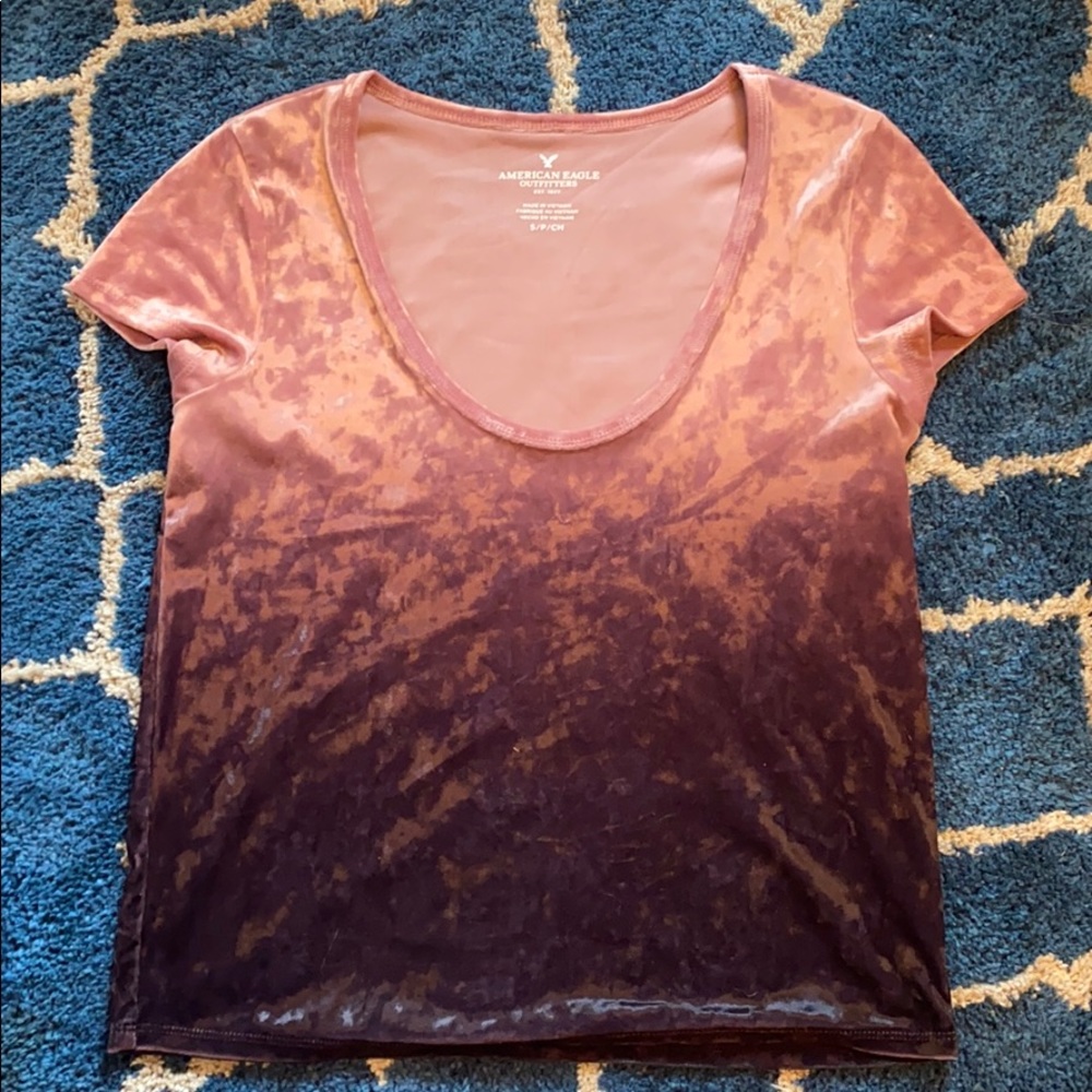 American Eagle Velvet T-Shirt